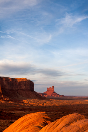 Scenic view of Monument Valley Utah USAの写真素材