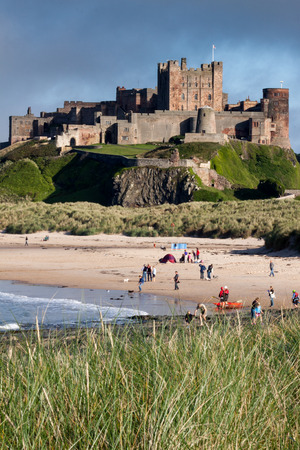 Vew of Bamburgh Castleのeditorial素材