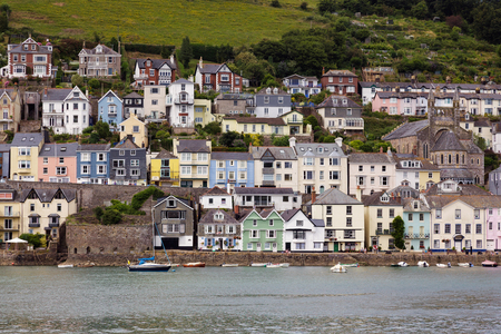 View across the River Dart to Dartmouthの写真素材