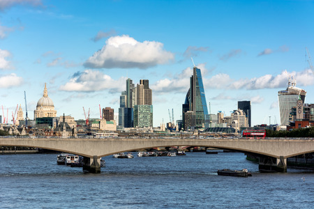 View along the River Thamesのeditorial素材