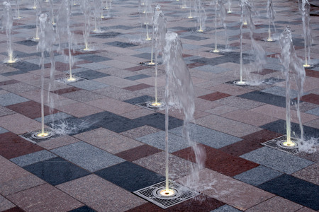 Fountain on Southend seafrontの写真素材