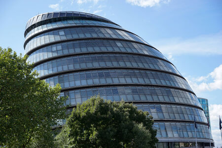 View of City Hall Londonの写真素材