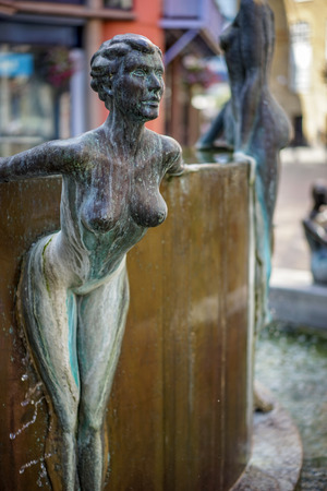 Waterfall fountain by Antony Donaldsonのeditorial素材