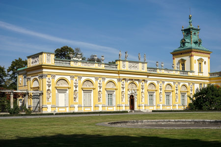 Wilanow Palace in Warsaw Polandのeditorial素材