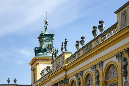 Wilanow Palace in Warsaw Polandのeditorial素材