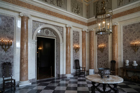 Interior of the Wilanow Palace in Warsaw