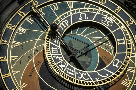 Astronomical clock at the Old Town City Hall in Pragueのeditorial素材