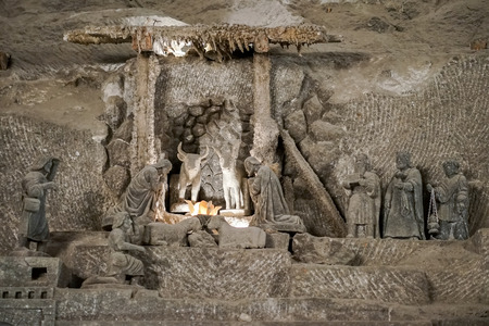 Wieliczka Salt mine near Krakowのeditorial素材