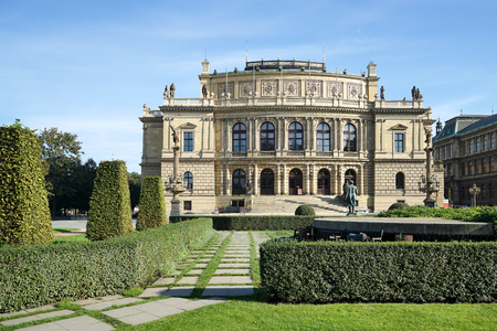 Rudolfinum building on Jan Palach Square in Pragueのeditorial素材
