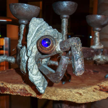 Piece of modern art in an hotel in Berlinのeditorial素材