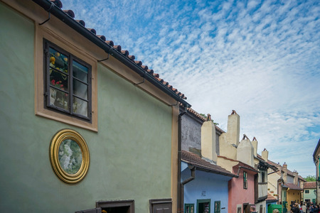 Golden Lane in Pragueの写真素材