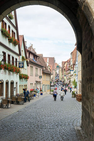 Medieval city of Rothenburgのeditorial素材