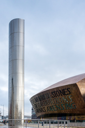 The Water Tower in Cardiffのeditorial素材