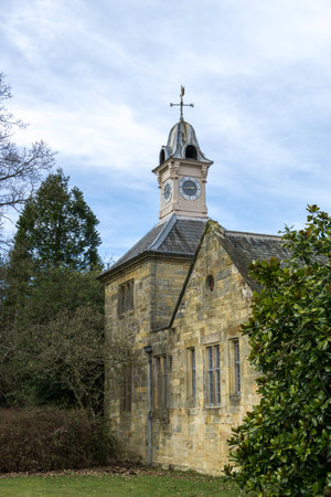 View of  a building on the Scotney Castle Estateのeditorial素材