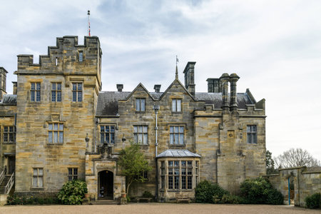 View of  a building on the Scotney Castle Estateのeditorial素材