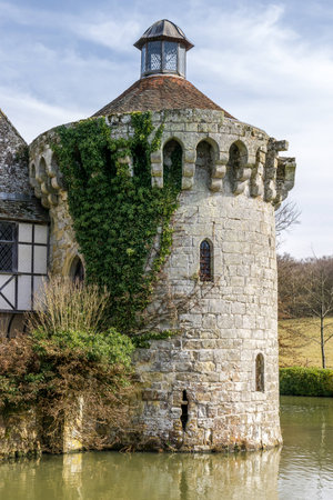 View of  a building on the Scotney Castle Estateのeditorial素材