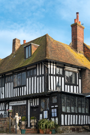 View of the Parlour aand Fireplace Bar in Rye East Sussexのeditorial素材