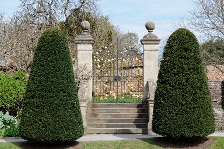 Ornamental gates at St Fagans National History Museumのeditorial素材