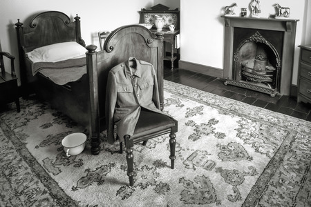 Interior of Llwyn-yr-eos Farmstead at St Fagans National History Museumのeditorial素材