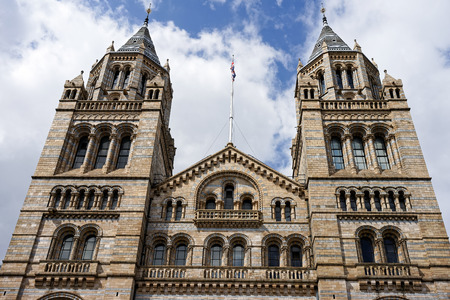 Exterior view of the Natural History Museum in Londonのeditorial素材