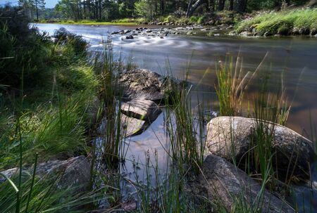 Loch Morlich near Aviemoreの写真素材