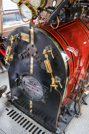 Boiler Room of the Steam Yacht Gondola on Coniston Waterのeditorial素材