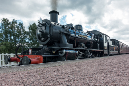 Ivatt 46512 Locomotive at Aviemore Stationのeditorial素材