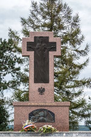 La Targette Polish Cemetery near Neuville Saint-Vaast in Franceのeditorial素材