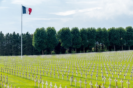 French National War Cemetery near Neuville Saint-Vaastのeditorial素材