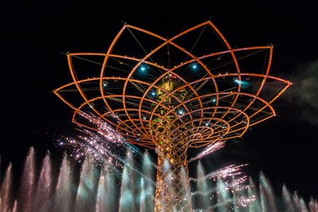 Tree of Life at Expo in Milan Italyのeditorial素材