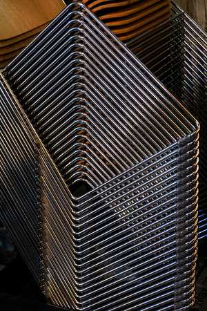 Stacked Chairs in Canterbury Cathedralのeditorial素材