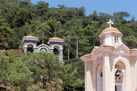 PEDOULAS, CYPRUS/GREECE - JULY 21 : Kykkos Monastery near Pedoulas in Cyprus on July 21, 2009のeditorial素材