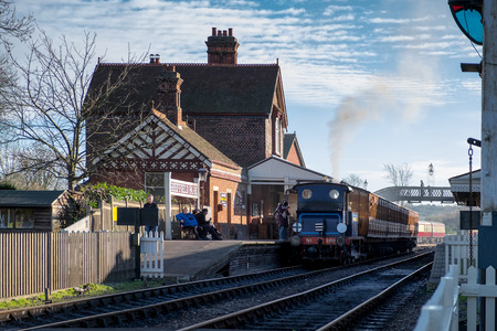 Bluebell Steam Train at Sheffield Park Stationのeditorial素材