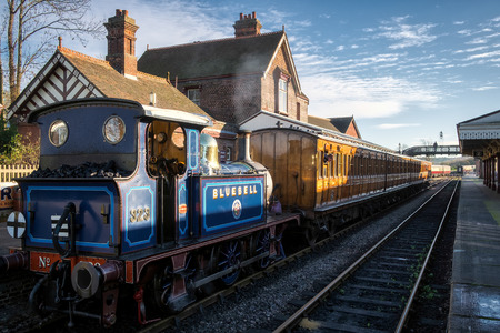 Bluebell Steam Train at Sheffield Park Stationのeditorial素材