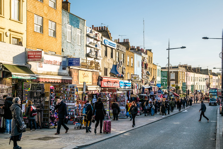 Busy Street at Camden Lockのeditorial素材