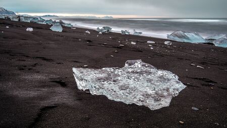 View of Jokulsarlon Beachの写真素材
