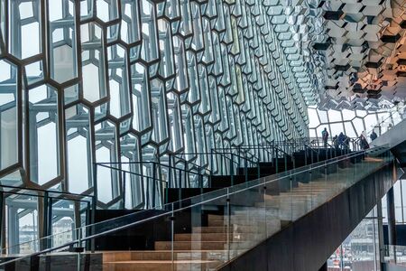 Interior View of the Harpa Concert hall in Reykjavik