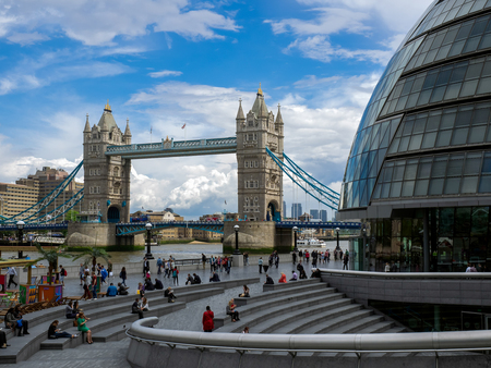 View of Tower Bridge in Londonのeditorial素材