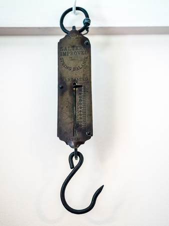 Interior View of Old Kitchen Scales at Michelham Priory