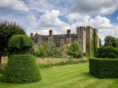 View of Hever Castle and Grounds in Hever Kentのeditorial素材