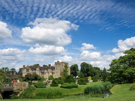 View of Hever Castle on a Sunny Summer Dayのeditorial素材