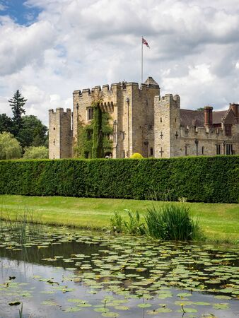 View of Hever Castle on a Sunny Summer Dayのeditorial素材
