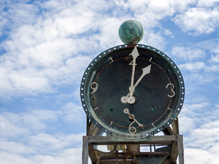 Close-up of the Pier Waterclock on Southwold Pierのeditorial素材