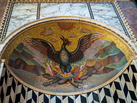 Artwork on the Wall of Westminster Cathedralのeditorial素材