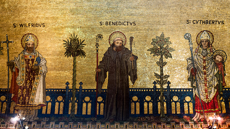 Artwork on the Wall of Westminster Cathedral