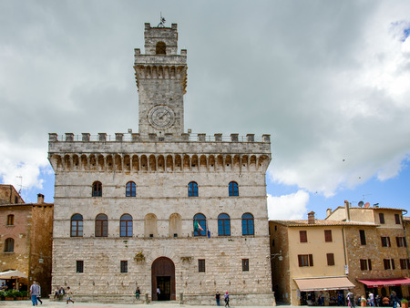 Palazzo del Comune in Montepulcianoのeditorial素材