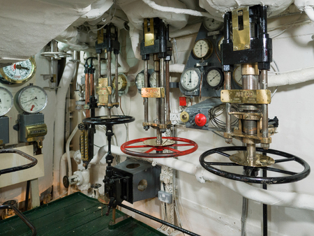 Pressure Valves on HMS Belfastのeditorial素材