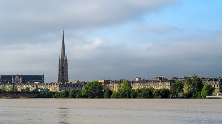 View across the River Garonne from Stalingradの写真素材