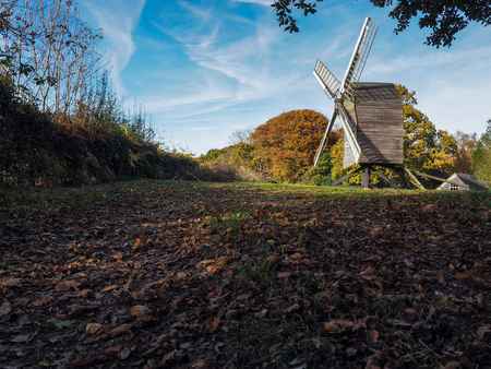 View of Nutley Windmill in the Ashdown Forestの写真素材