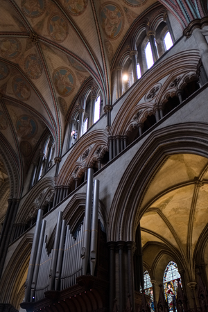 Interior View of Salisbury Cathedralのeditorial素材